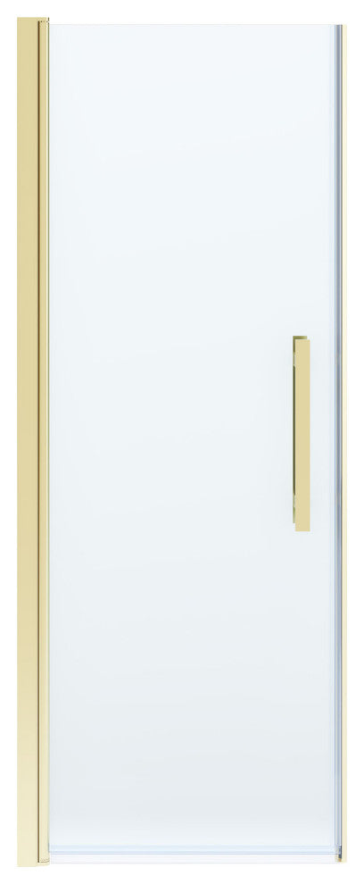 Pasadena 28-29 3/8"Wx72"H Alcove Pivot Shower Door Brushed Gold