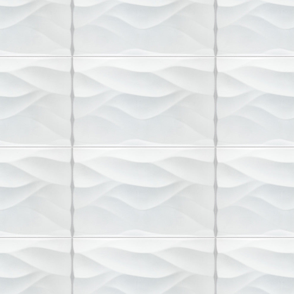 More Natur Matte White Ceramic Wall Tile