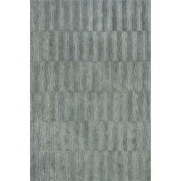 Starke Checked Wool Area Rug, Hunter Green 8'x10'
