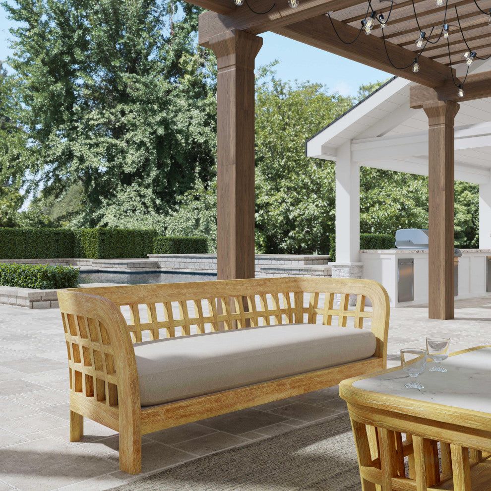 Monhegan Teak Outdoor Sofa