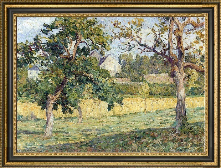 Henri Lebasque Landscape Near Campagne Framed Premium Canvas Print, 16"x24"