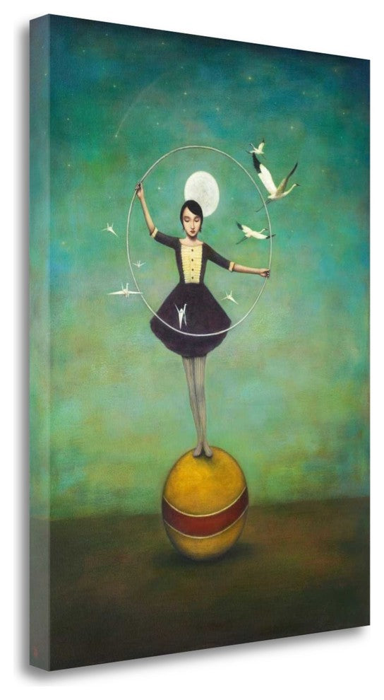 "Luna's Circle" By Duy Huynh,Ready to Hang Giclee Print on Gallery Wrap Canvas