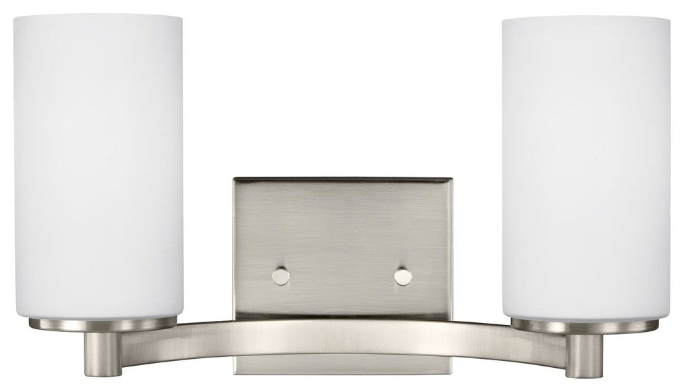 Generation Lighting Lighting 2-Light Wall/Bath, Brushed Nickel