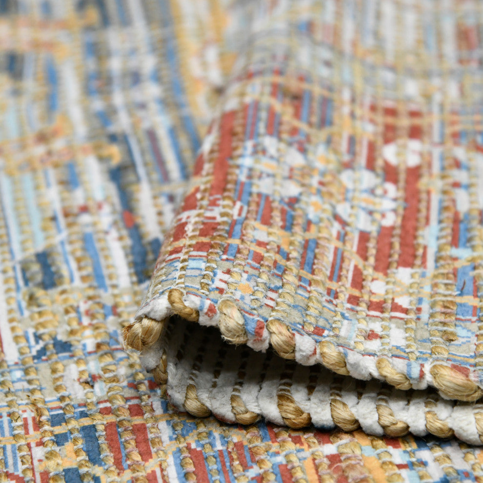 Prairie Larson Area Rug, Blue, 8' x 10', Oriental