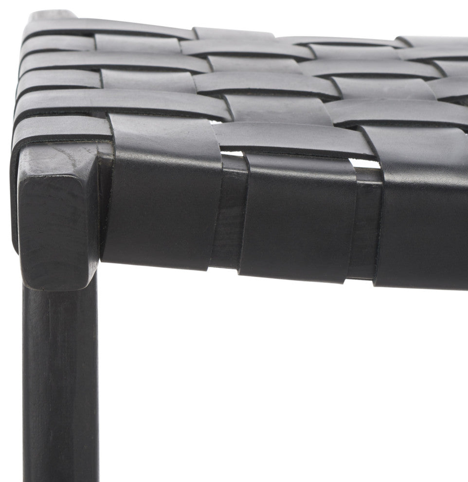 Safavieh Abreu Rectangle Counter Stool, Black