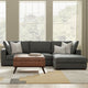 Charlie Right-Facing Sectional in Tightly Woven Performance Fabric