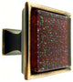 Burgundy Red Super Galaxy Crystal Glass Oil Rubbed Bronze Madison Classic Knob