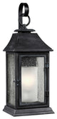 Generation Lighting 1-Light Outdoor Sconce 25.6"H, Dark Weathered Zinc