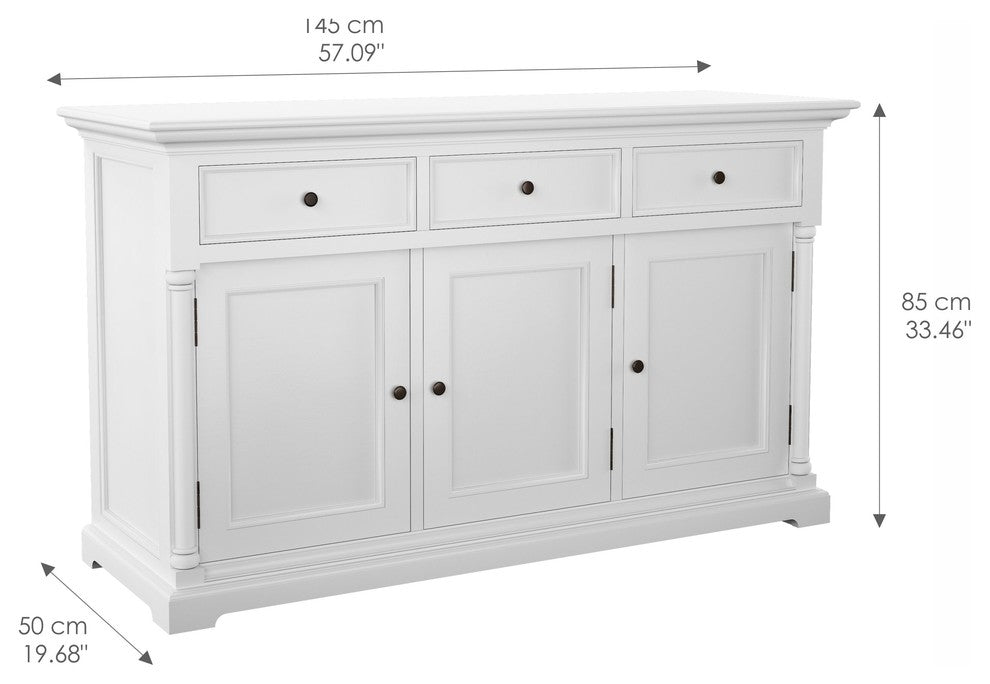 Provence Classic Sideboard with 3 doors