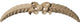 16"W x 4 1/8"H x 1"D Medium Kent Swag, Lindenwood