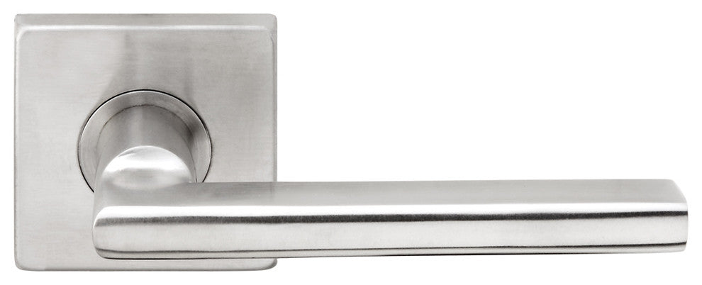 Sunrise Lever, Half Passage, Left Hand, Satin Stainless Steel, 2-3/8" Backset