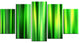 "Abstract Bamboo" Canvas Painting