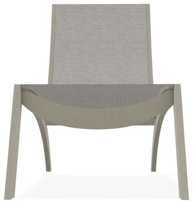 Dune Sling Stackable Outdoor Hydro-Lounge Chaise, Burke/Storm