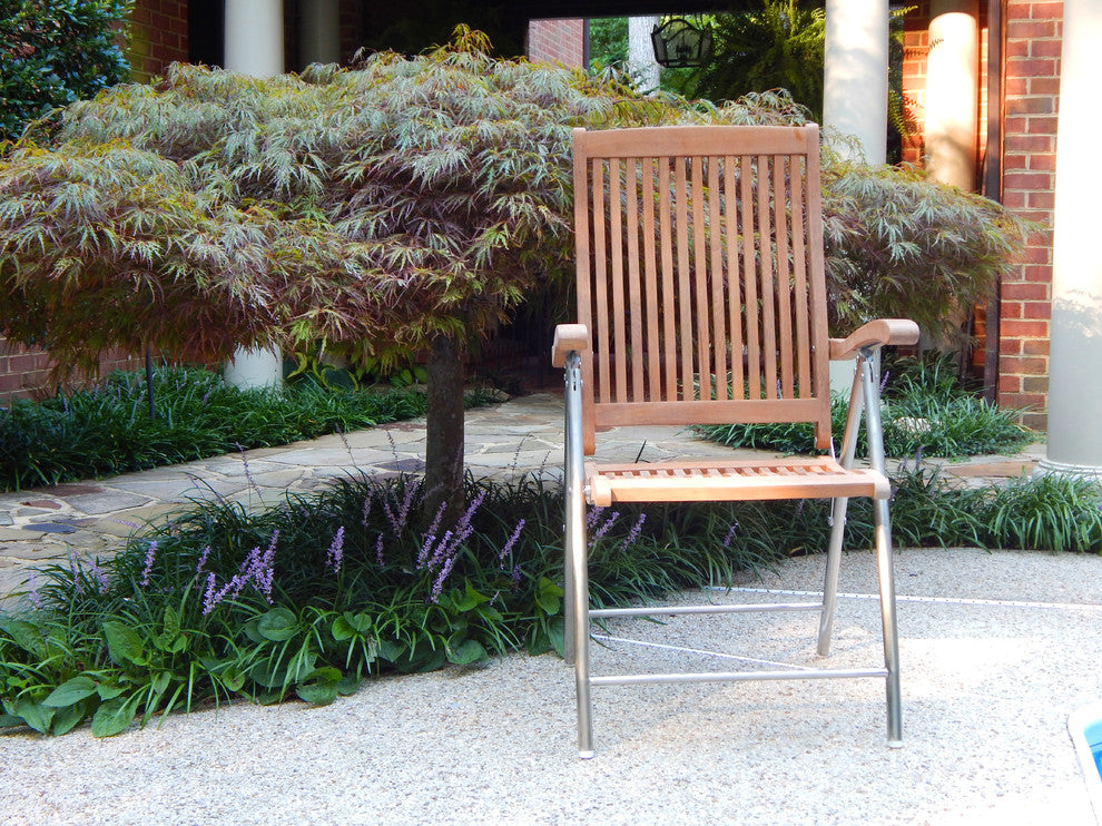 Teak Windrift Folding 6-Position Deck Armchair