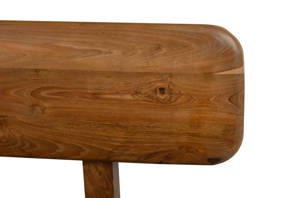 Robertson Recycled Teak Leather Bench