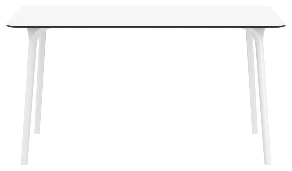 Compamia Maya Rectangle Outdoor Table, White