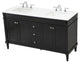 Home Living 21" Transitional Black-Light Bathroom Vanity