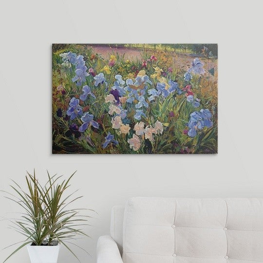 "The Iris Bed, 1993" Canvas Art, 30"x20"x1.25"