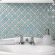 Hudson Tangier Mosaic Floor and Wall Tile, Marine
