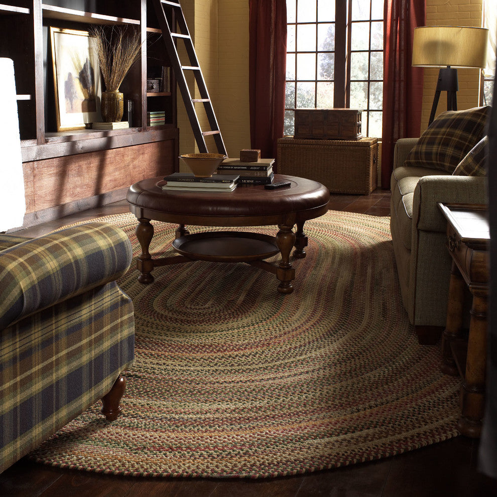 Capel Sherwood Forest Amber 0980_150 Braided Rugs - 24" X 8' Runner Runner