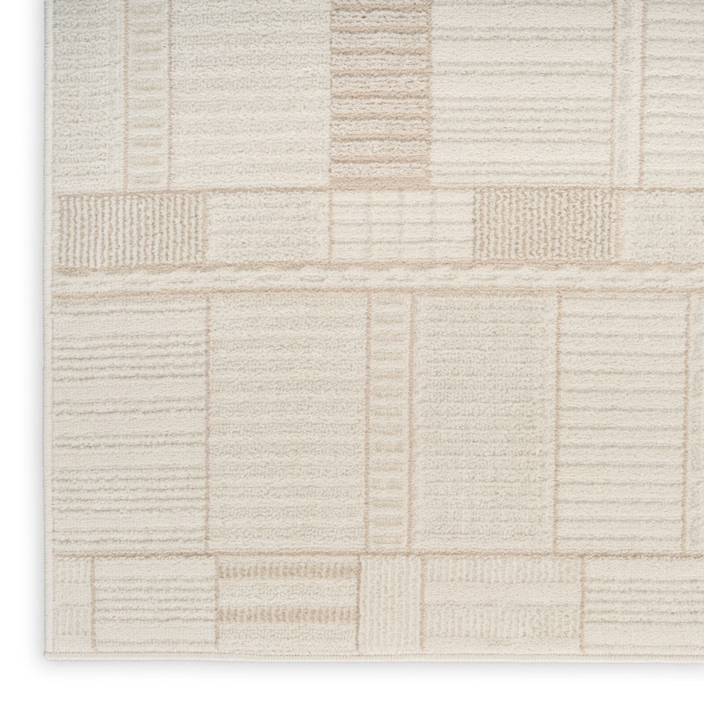 Nourison Nordic 8' x 10' Ivory Beige Modern Indoor Rug