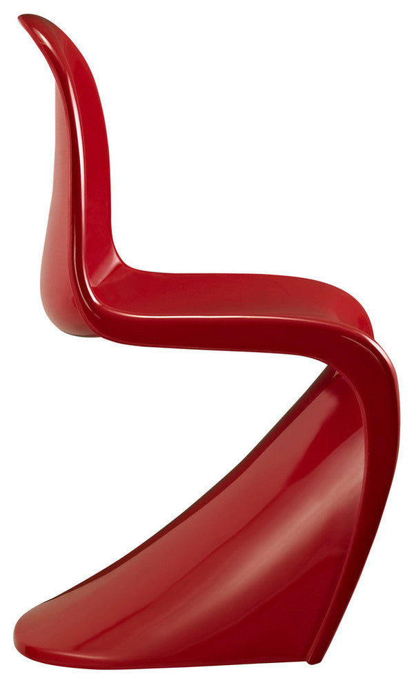 Modern Contemporary Living Room Kids Chair Set of 2 Red