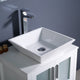 Torino 24" White Modern Bathroom Vanity With Vessel Sink, FFT1045BN