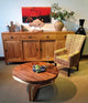 Suar Live Edge Round Coffee Table - 40"