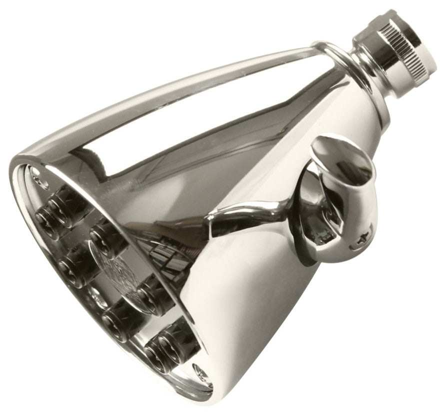 8-Jet Adjustable Shower Head In Polished Brass, Polished Nickel