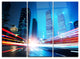 "Shanghai Lujiazui Finance at Night" Metal Wall Art, 3 Panels, 36"x28"