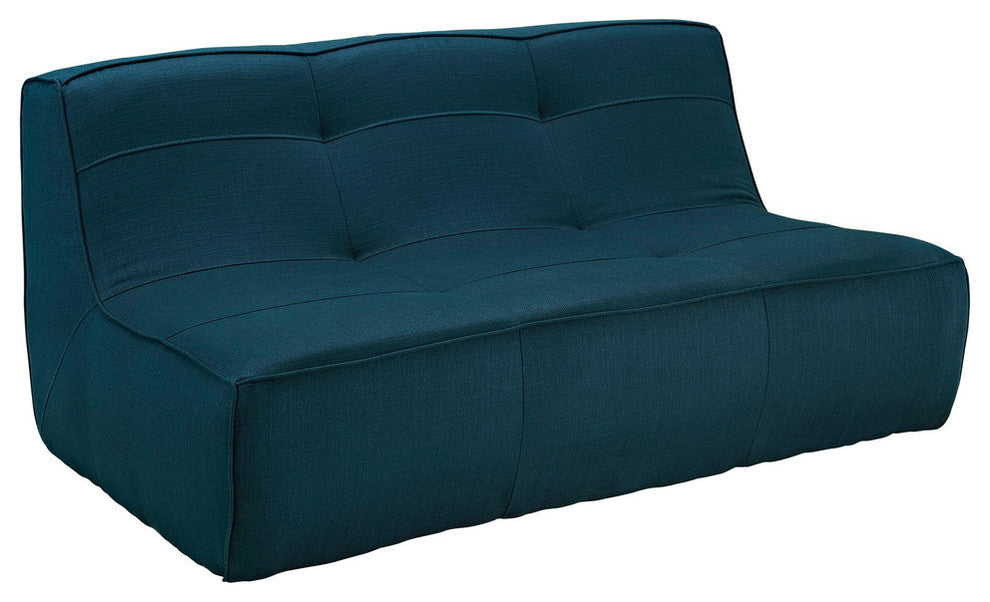 Modern Contemporary Living Room 4-Piece SetUpholstered Sectional Sofa Azure