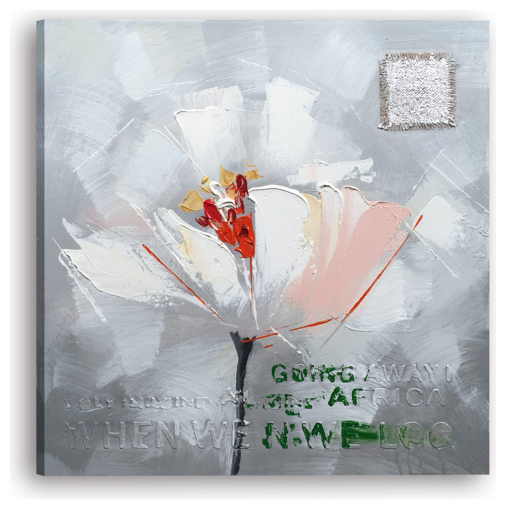 Hand Painted Flower in Memory Wall Decor Artwork II