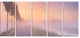 "Foggy Sunrise in The Netherlands" Wall Art Landscape, 5 Panels, 60"x28"