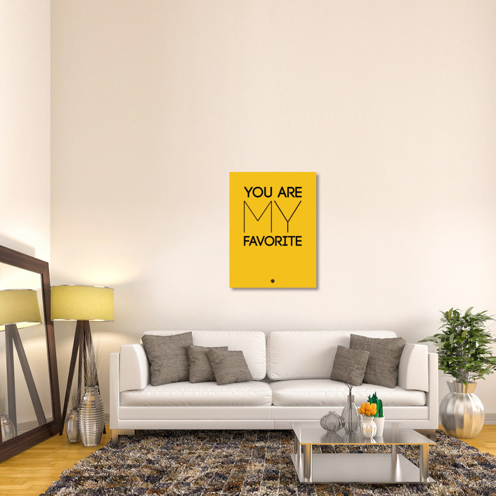 "You Are My Favorite Poster Yellow" Fine Art Print