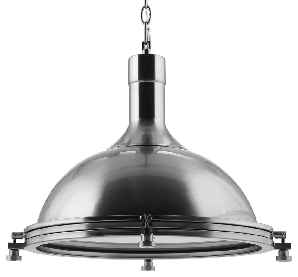 Modern Urban Contemporary Ceiling Fixture, Silver Steel