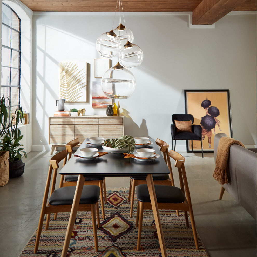 Bistro LED 3000K, Aged Brass, Chandelier, 4-Light