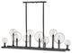 Hinkley Alchemy Chandelier, Black, 10 Light Linear