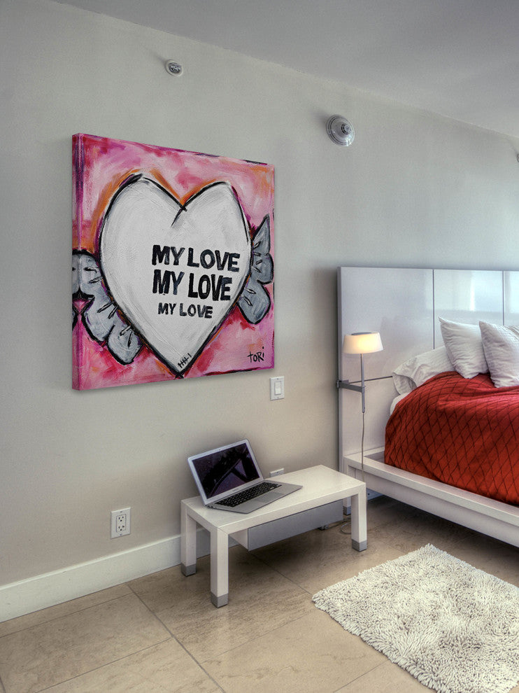"My Love" Painting Print on Canvas by Tori Campisi