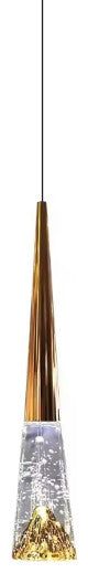 Modern Simple Crystal Staircase Chandelier Light, D24", Brass