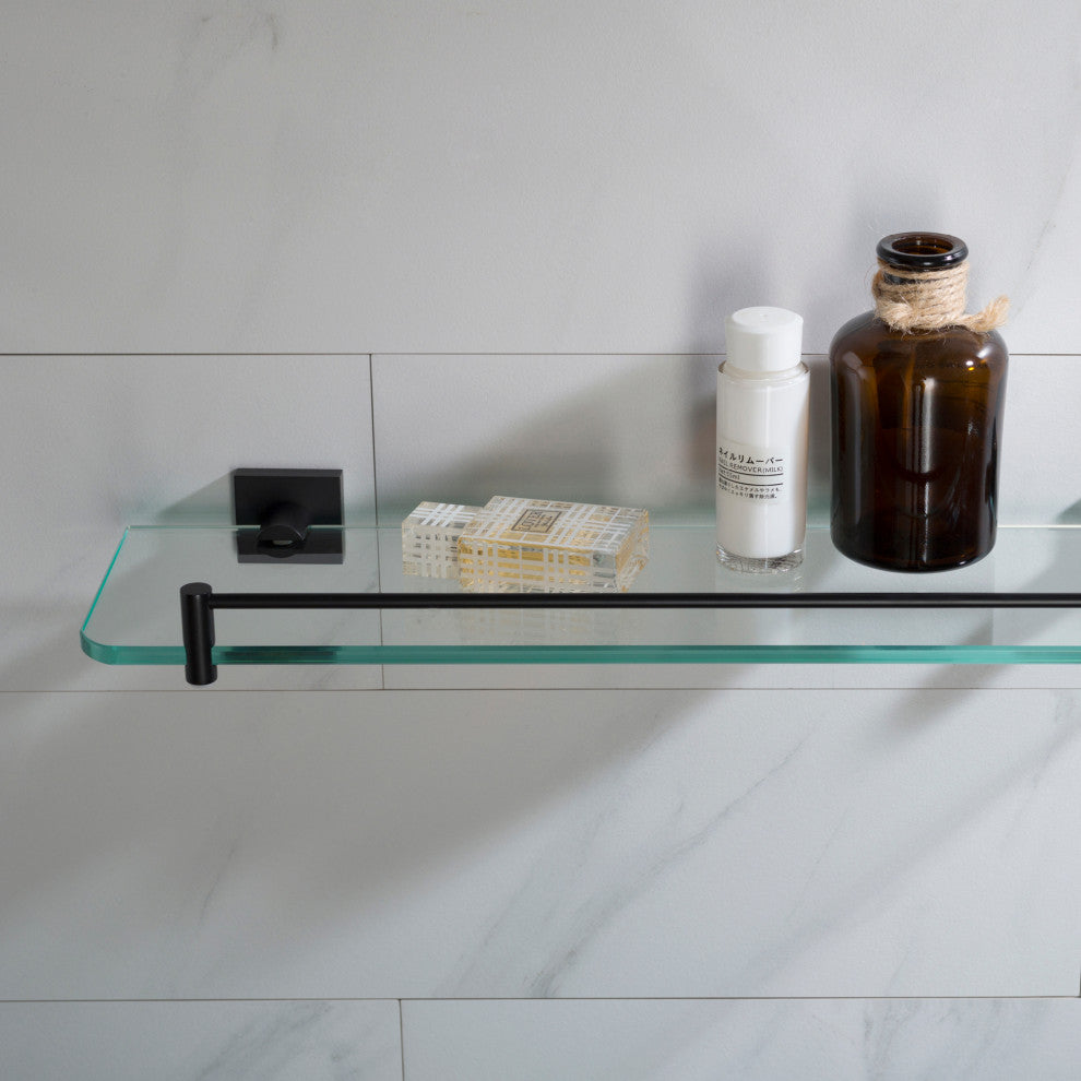 Ventus Bathroom Shelf, Matte Black