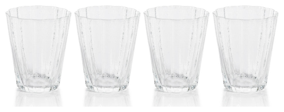 Barletta Bubble Tumbler Glasses, Set of 4