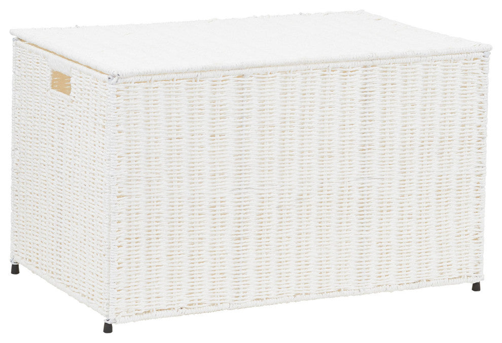 Large Woven Sturge Chest, Paper Rope, Arctic White