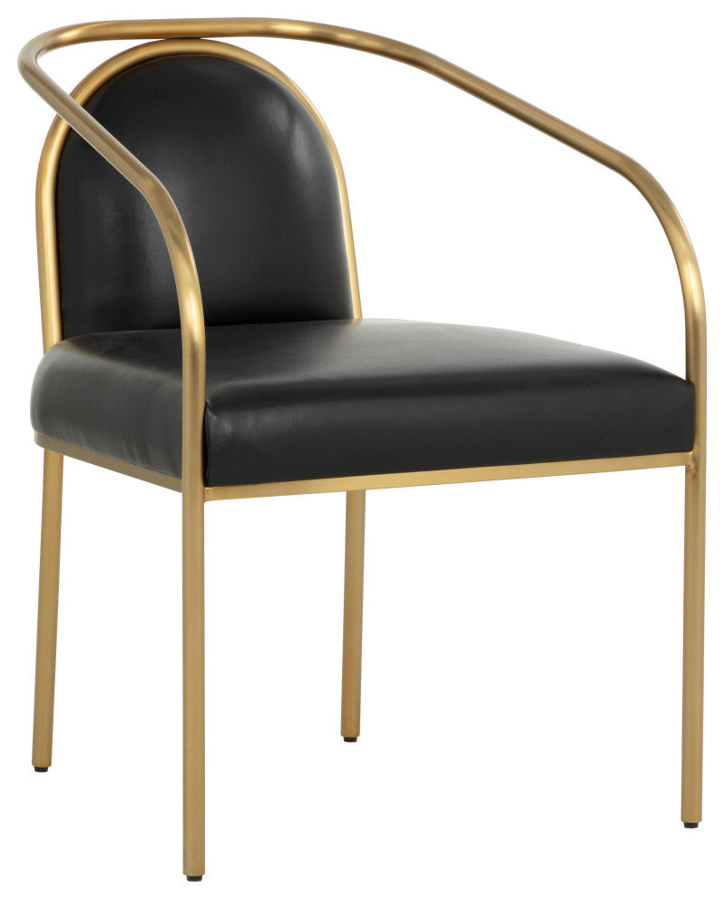 Cicero Dining Armchair, Cantina Black