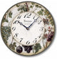 Vintage-Style 12  Inch Wine Grapes Clock