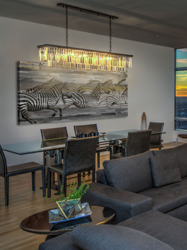 "Dashing Zeal" Print on Canvas, 45"x22.5"