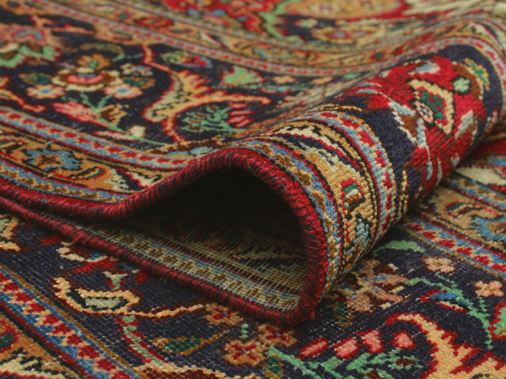 Fine Vintage Distressed Beretun Red Rug