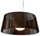 Ribbon Pendant, White Shade, 23.62"