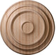 24"OD x 2 1/4"P Carved Traditional Ceiling Medallion, Red Oak