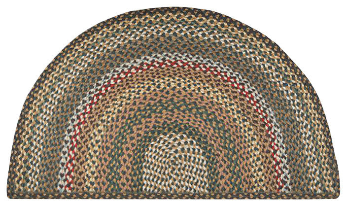 Fir/Ivory Large Rug Slice, 24"x39"