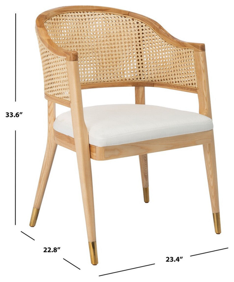 Safavieh Couture Rogue Rattan Dining Chair, Natural